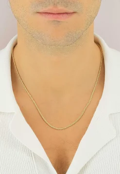 Collier Doppelanker Gelbgold 750, 2.3mm, 50cm