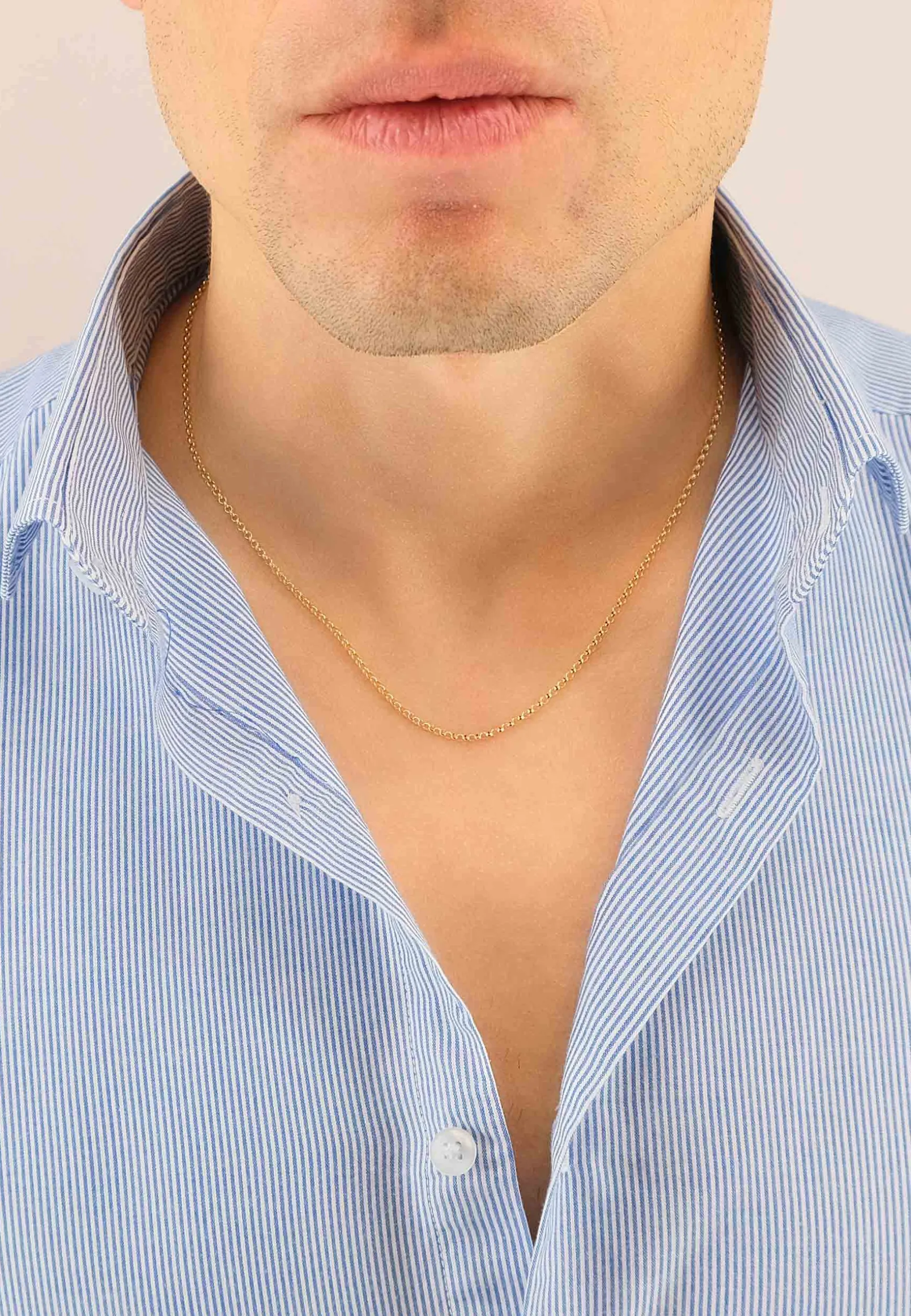 Collier Erbs Gelbgold 750, 2mm, 45cm