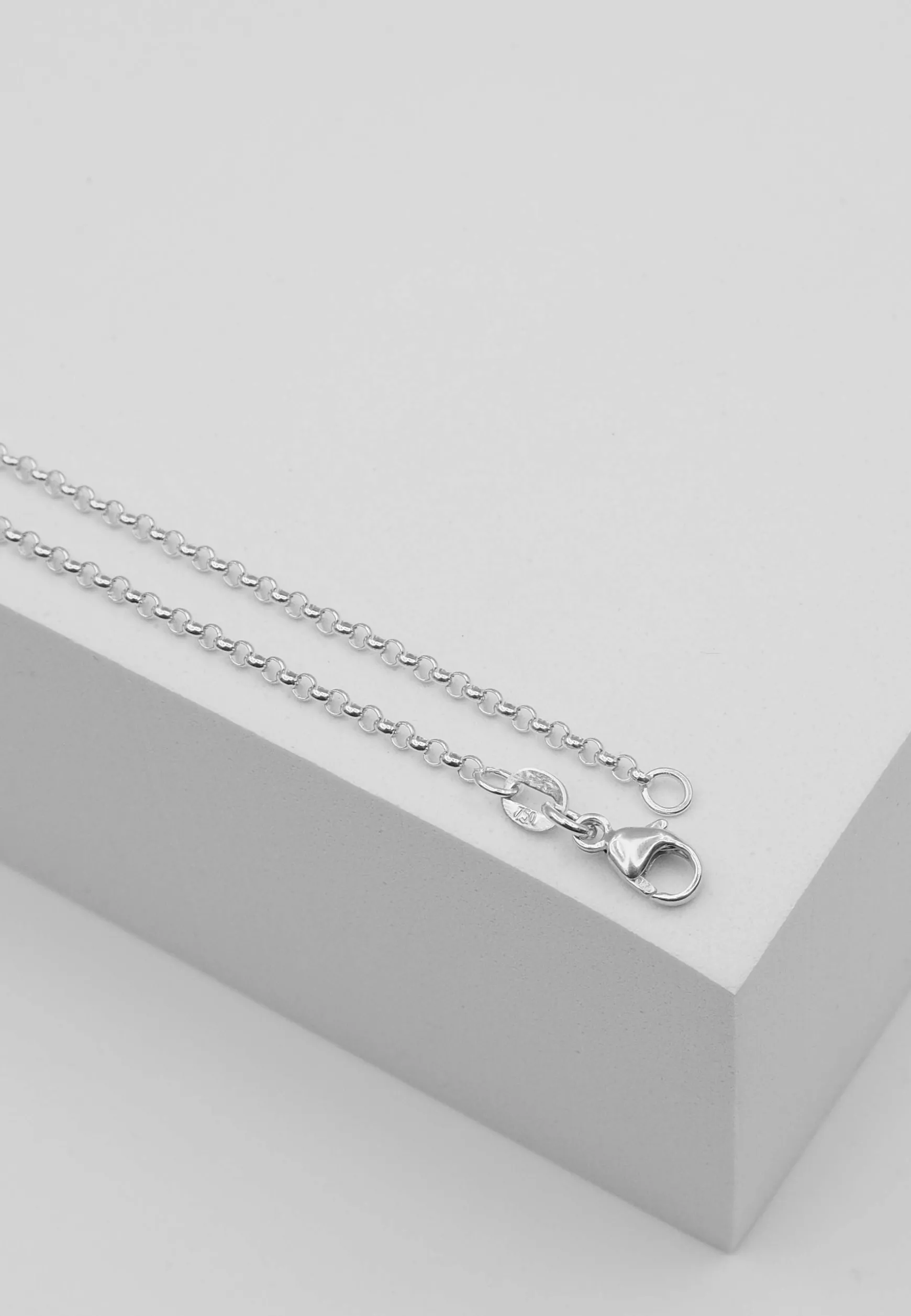 Collier Erbs Weissgold 750, 2mm, 50cm