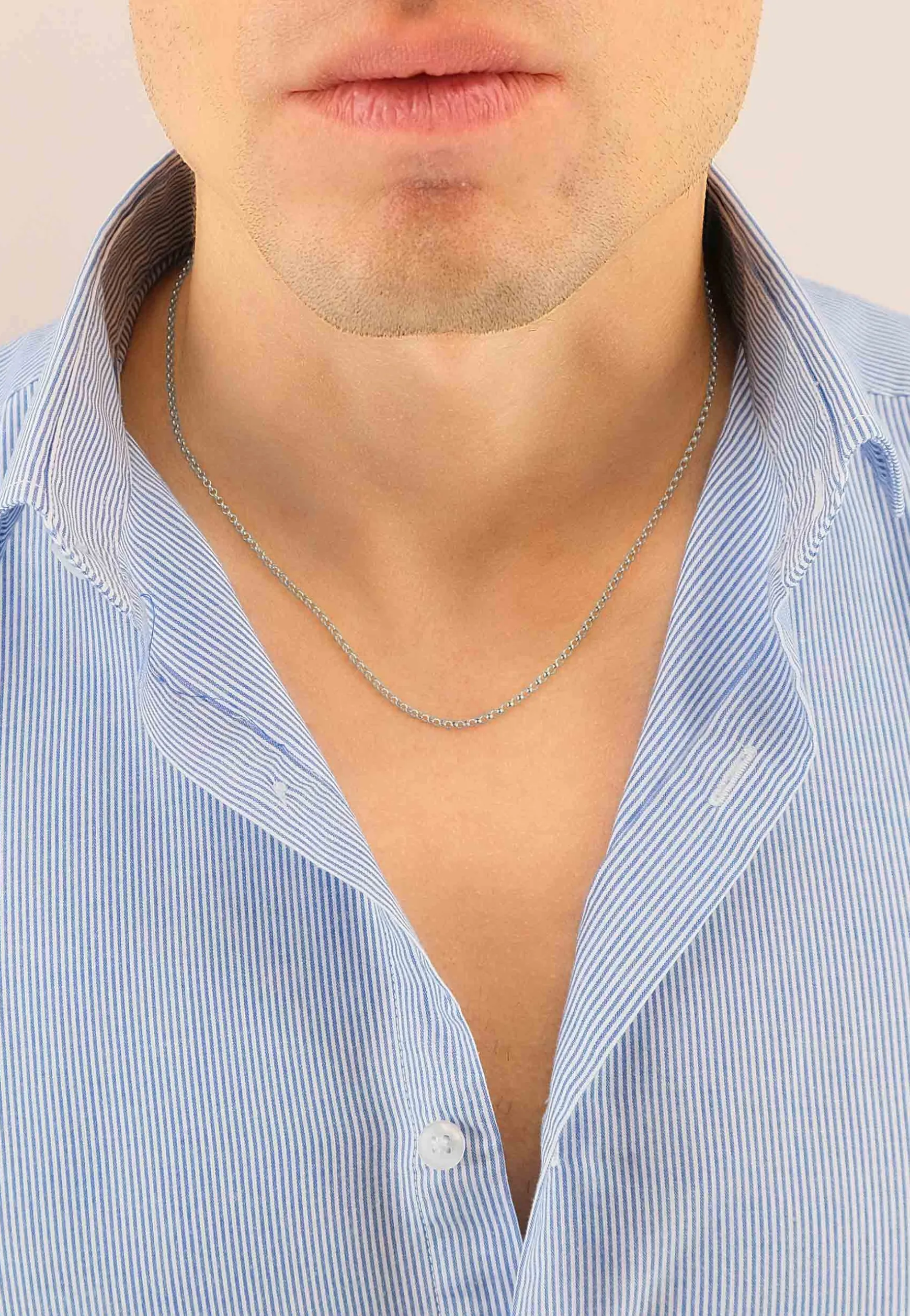 Collier Erbs Weissgold 750, 2mm, 50cm