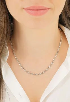 Collier 8er-Kette Weissgold 750, 3.3mm, 50cm