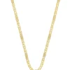 Collier Fantasie Bicolor Gelb-/Weissgold 750, 2.5mm, 50cm