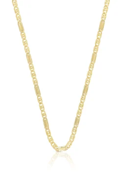 Collier Fantasie Bicolor Gelb-/Weissgold 750, 2.5mm, 50cm