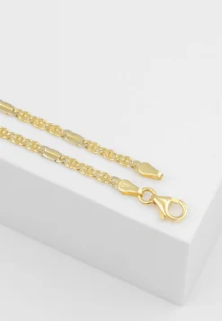 Collier Fantasie Bicolor Gelb-/Weissgold 750, 2.5mm, 50cm