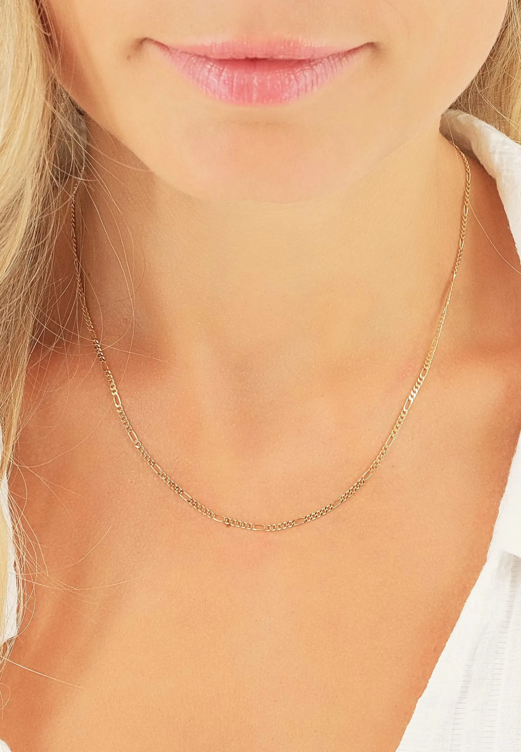 Collier Figaro Gelbgold 585, 1.8mm, 38cm