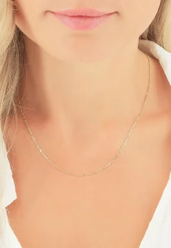 Collier Figaro Gelbgold 750, 1.5mm, 45cm