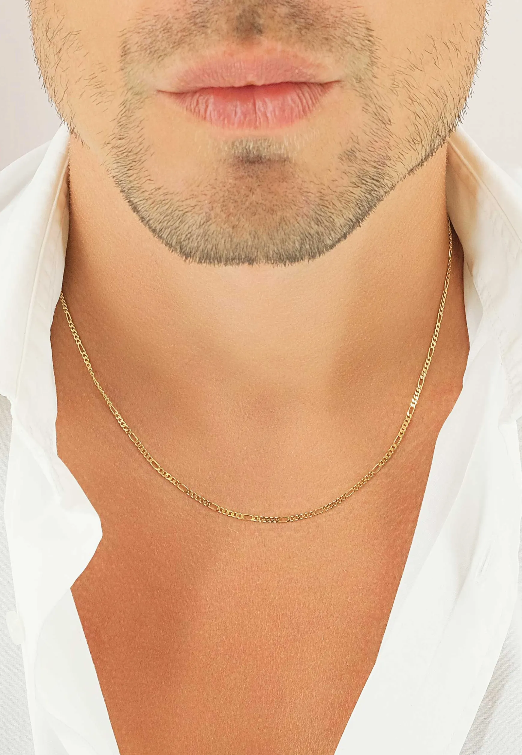 Collier Figaro Gelbgold 585, 1.8mm, 38cm
