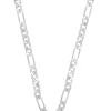 Collier Figaro Weissgold 750, 3.4mm, 50cm