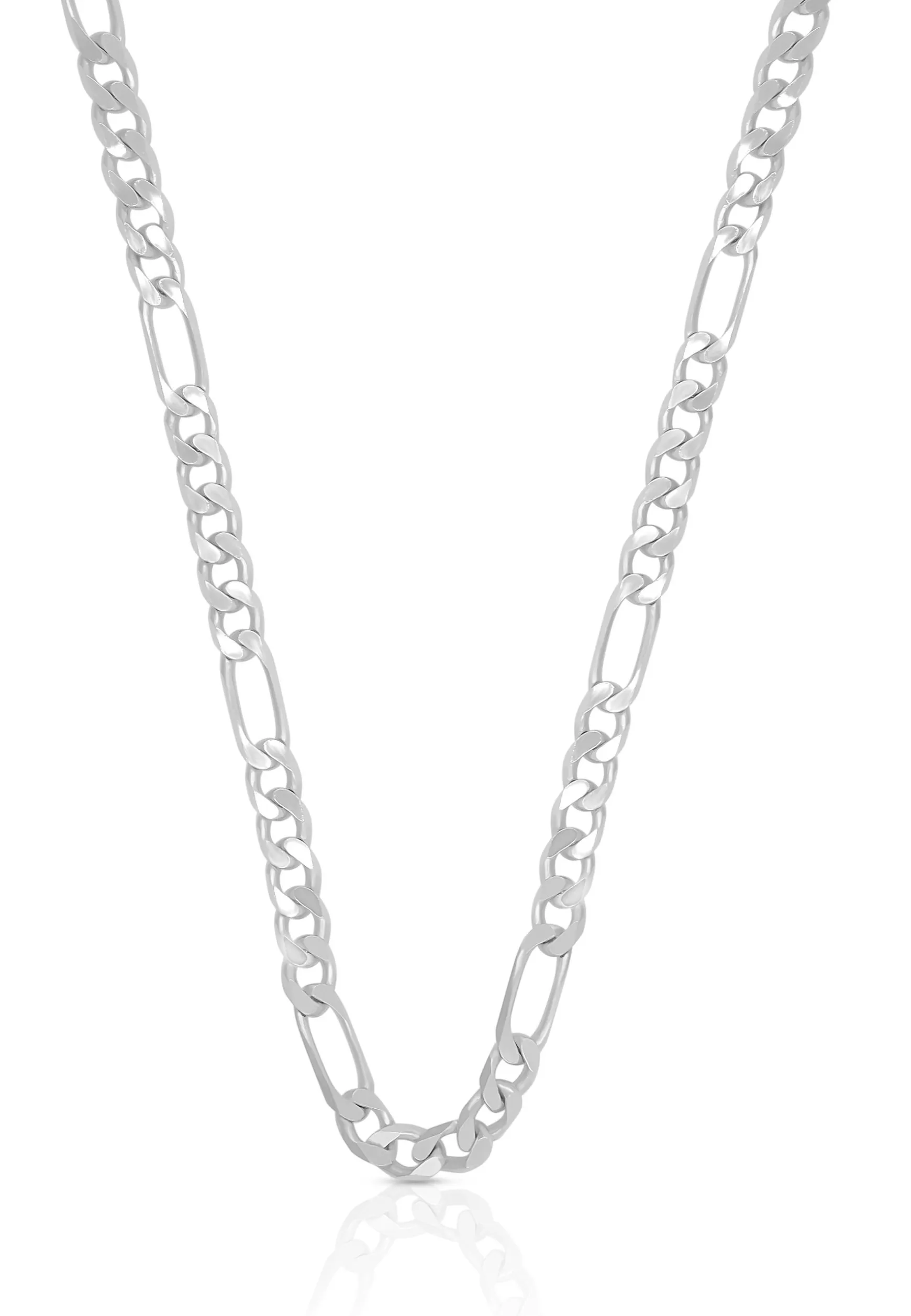 Collier Figaro Weissgold 750, 3.4mm, 50cm