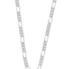 Collier Figaro Weissgold 375, 4mm, 60cm