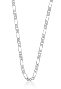 Collier Figaro Weissgold 375, 4mm, 60cm
