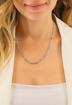 Collier Figaro Weissgold 375, 4mm, 60cm