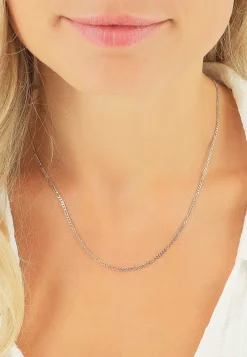 Collier Figaro Weissgold 750, 1.8mm, 45cm