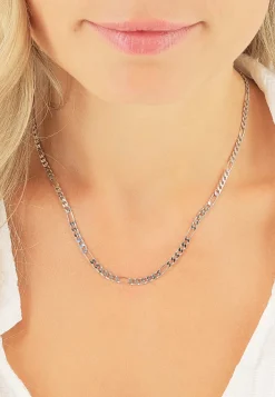 Collier Figaro Weissgold 750, 3.4mm, 50cm