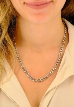 Collier Figaro Weissgold 750, 6mm, 50cm