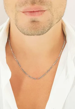 Collier Figaro Weissgold 750, 3.4mm, 50cm