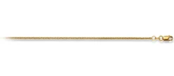Collier Fuchsschwanz Gelbgold 750, 1mm, 38cm