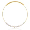 Collier Gelbgold 750 Akoya Perle 7-9mm
