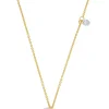 Collier Gelbgold 750 Akoya Perle 5.5-6mm Brillant 0.06ct.