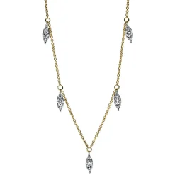 Collier 750/18K Gelbgold Diamant 0.41ct.