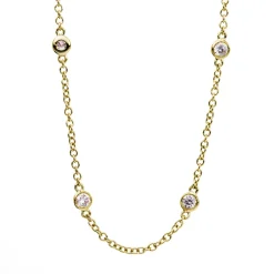 Collier 750/18K Gelbgold Diamant 0.94ct.
