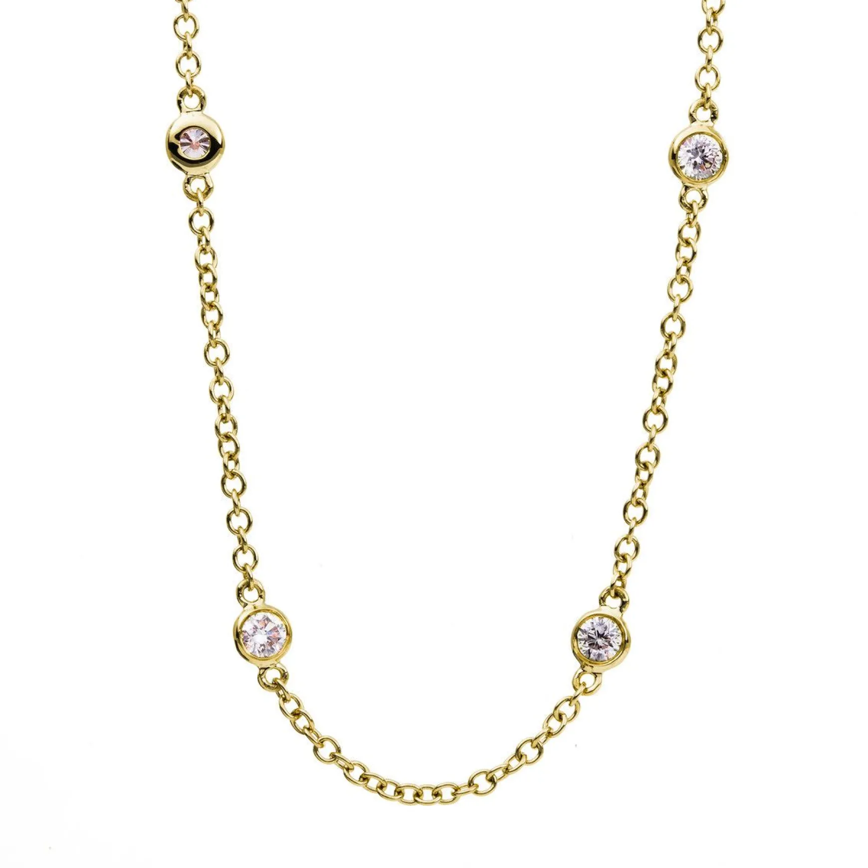 Collier 750/18K Gelbgold Diamant 0.94ct.