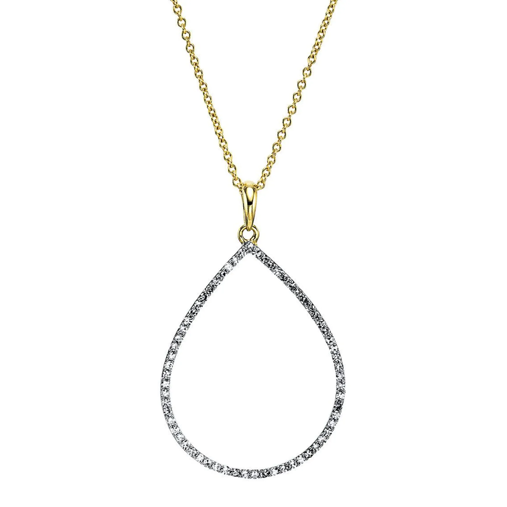Collier 750/18K Gelbgold Diamant 0.25ct.