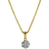 Collier 585/14K Gelbgold Diamant 0.24ct.