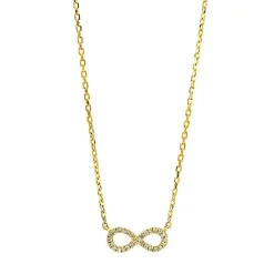 Collier 750/18K Gelbgold Diamant 0.04ct. 42 cm