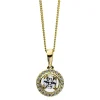 Collier 750/18K Gelbgold Diamant 0.15ct.