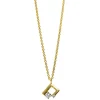 Collier 750/18K Gelbgold Diamant 0.12ct. 45 cm