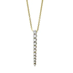 Collier 750/18K Gelbgold Diamant 0.81ct. 42 cm