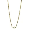 Collier 750/18K Gelbgold Diamant 0.1ct. 40 cm