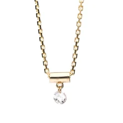 Collier 750/18K Gelbgold Diamant 0.08ct. 42 cm