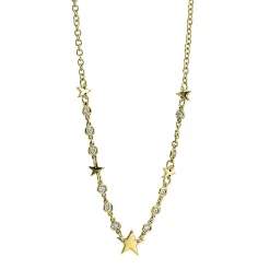 Collier 750/18K Gelbgold Diamant 0.25ct.