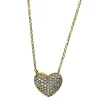 Collier 750/18K Gelbgold Herz Diamant 0.47ct. 42 cm