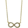 Collier 750/18K Gelbgold Infinity Diamant 0.06ct. 42 cm