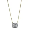 Collier 750/18K Gelbgold/Weissgold Diamant 0.5ct.