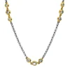 Collier 750/18K Gelbgold/Weissgold Diamant 1.2ct. 45 cm