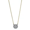Collier 750/18K Gelbgold/Weissgold Diamant 0.25ct.