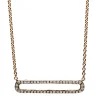 Collier 585/14K Roségold Diamant 0.13ct. 42 cm