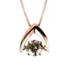 Collier 750/18K Rotgold Diamant 0.43ct. 45 cm