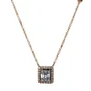 Collier 750/18K Rotgold Diamant 0.42ct. 42 cm