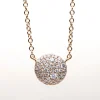 Collier 750/18K Rotgold Diamant 0.26ct. 46 cm