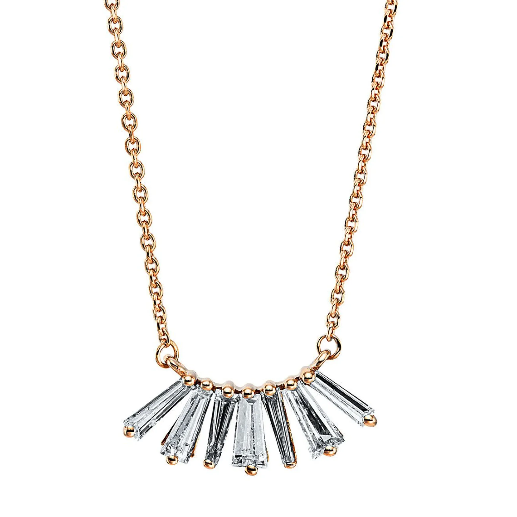 Collier 750/18K Rotgold Diamant 0.73ct.