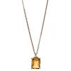 Collier 585/14K Rotgold Diamant 0.05ct. Citrin 2.07ct.