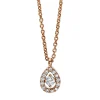 Collier 585/14K Rotgold Diamant 0.1ct.