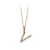 Collier 750/18K Rotgold Diamant 0.05ct.