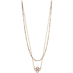 Collier 750/18K Rotgold Diamant 0.15ct.