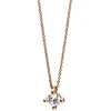 Collier 585/14K Rotgold Diamant 0.15ct.